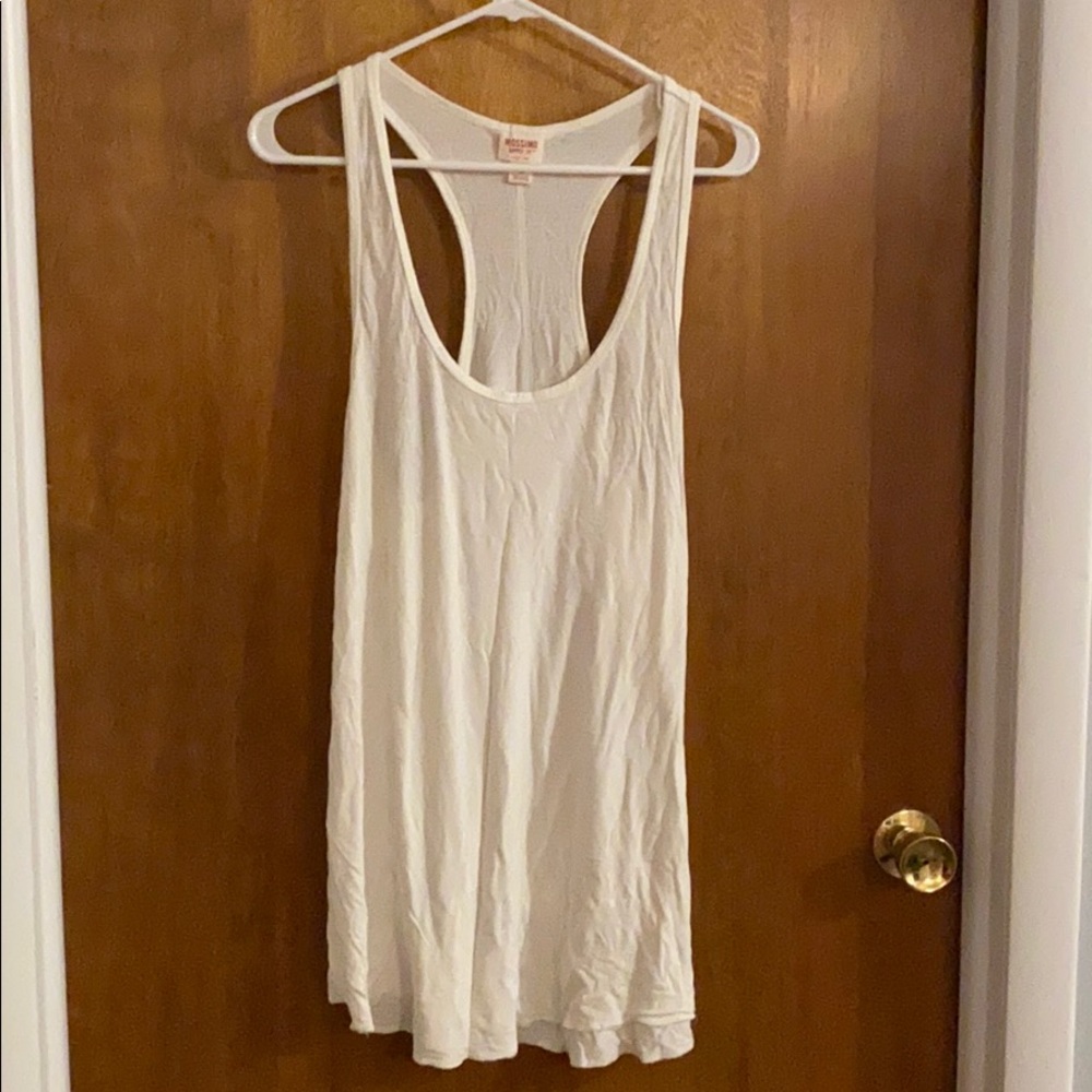 White racerback tank